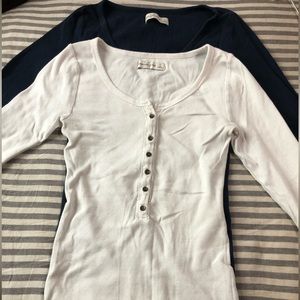 Abercrombie & Fitch Women’s Long-Sleeve Henleys